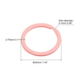 thumbnail image 2 of Unique Bargains 2.1x30mm Split Keychain Rings Flat Key Holder for Organization Pink, 30Pack, 2 of 5