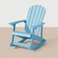 thumbnail image 4 of WINSOON Outdoor Rocking Chair,Adirondack Rocking Chair-Baby Blue, 4 of 7