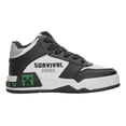 thumbnail image 1 of Tenis Niño Minecraft Negro Blanco Creeper Sneaker Streetwear Casual Videojuego Game blanco 18.5 MX, 1 of 10