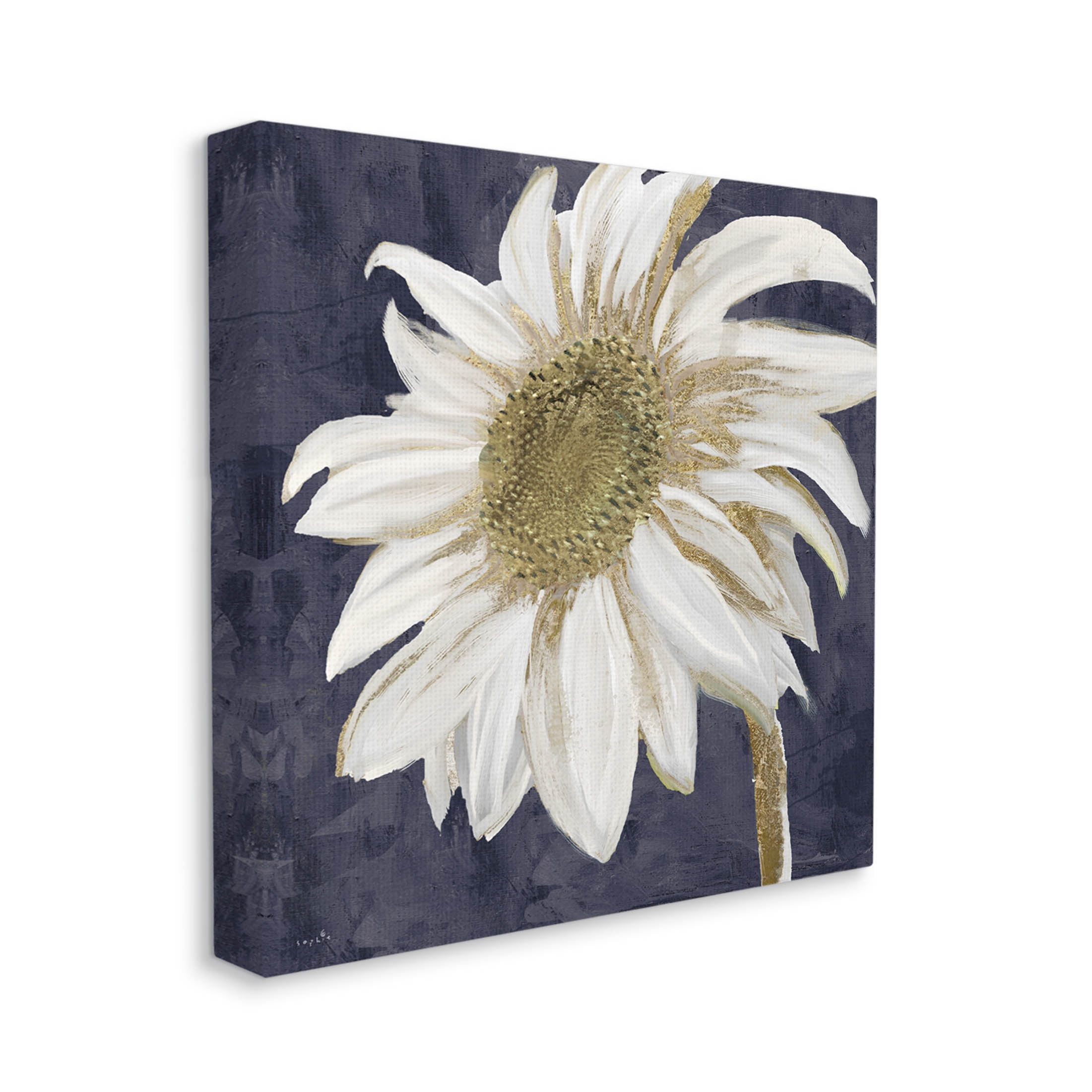 Stupell Industries Distressed Daisy Petals Graphic Art Gallery Wrapped Canvas Print Wall Art, Design by Sophie 6