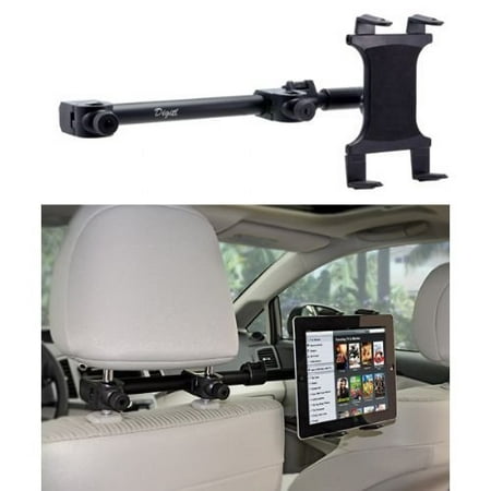 Premium Multi Passenger Universal Headrest Cradle Car Mount for Apple ipad / ipad 2 / ipad 3 / ipad 4 / ipad Air and ipad Mini w/ Swivel Vibration-Free Cradle (revised - with all 7-12 inch (Best Ipad Mini Mount)