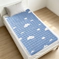 thumbnail image 1 of Vacemry Réversible Protège-Matelas, Protège-Matelas Mince Antidérapant en Polyester, Housse de Matelas Lavable, Protège-Matelas Double Face pour Lit de Dortoir à la Maison, Surmatelas Confortable, 1 of 6