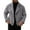 Gray, variant on Men's Modern Motorcycle Jacket Lightweight Zip Up Long Sleeve Motorcycle Coat Slim Fit Lapel Outdoor Windbreak for Riding and Daily Casual Wear with Comfortable Design,Black,M