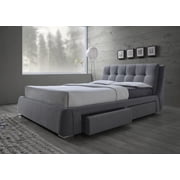 Fenbrook Eastern King Tufted Upholstered Storage Bed Grey