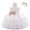White, variant on Odeerbi Girls Birthday Party Dresseseses Toddler Net Yarn Embroidery Rhinestone Bowknot Gown Long Dresses Headband Suit White