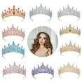 thumbnail image 2 of FENOHREFE Elegant Women's Rhinestones Crowns Prom Event Headband Costume Hairpieces for Weddings Birthdays and Special Occasion, 2 of 7