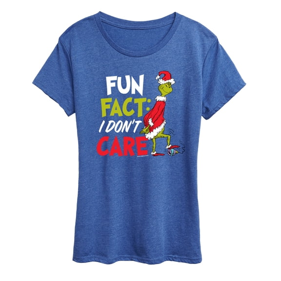 The Grinch - Fun Fact I Don't Care Short Sleeve Graphic T-Shirt
