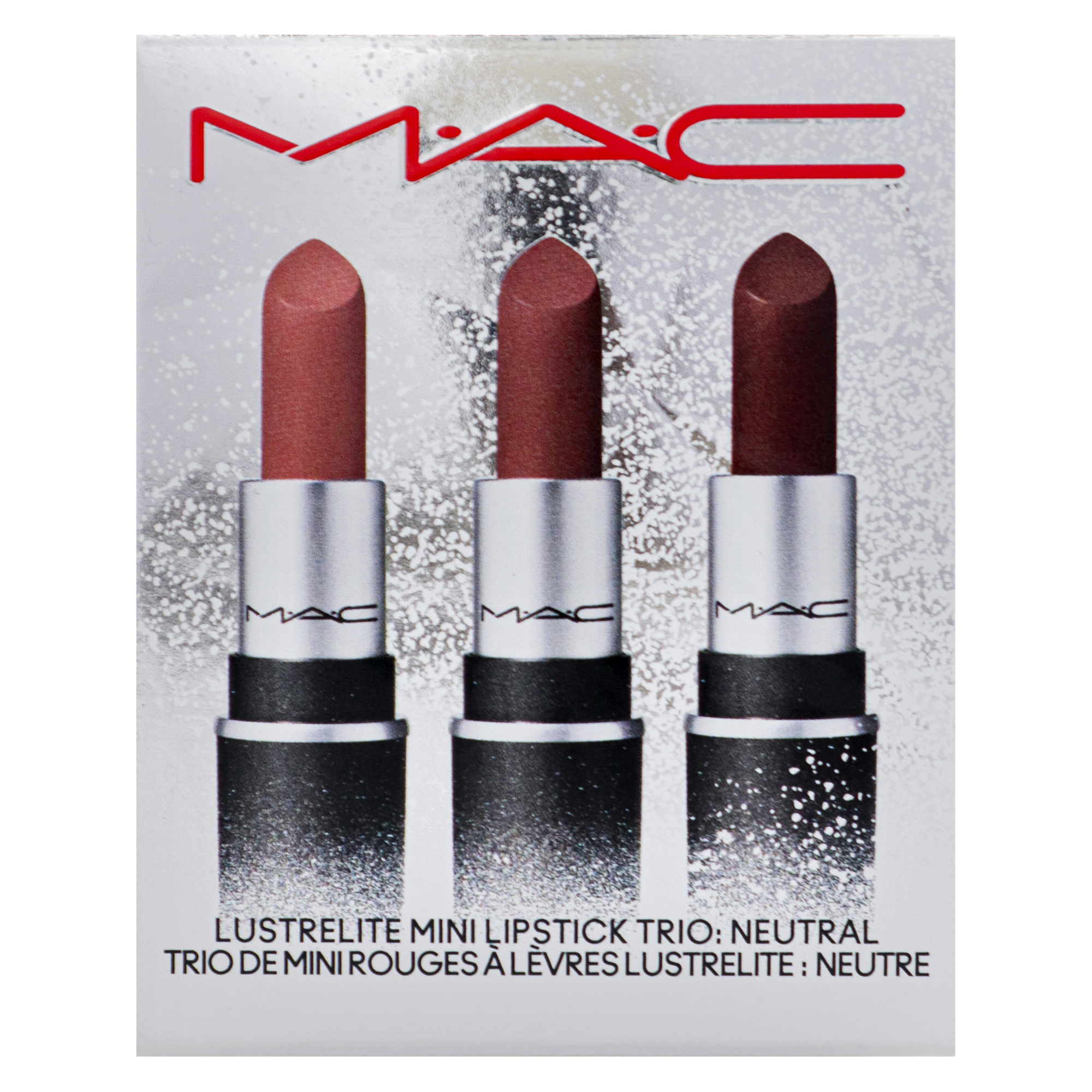 m a c ✨3点❤︎ MAC Lustrelite Mini Lipstick Trio Set, Gloss Lipgloss, Neutral