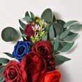 thumbnail image 6 of HAOSHICS 2PCS Artificial Floral Peony Swag Fake Silk Flowers Swag Colorful Mixed Spring Floral Swag with Peony for Wedding Arch Table Centrepiece Hanging Home Mirror Wall Decor, 6 of 8