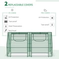 thumbnail image 5 of Outsunny 6' x 3' x 3' Mini Portable Greenhouse Garden Hot House with Two PE/PVC Covers, Steel Frame, 2 Roll Up Windows, 5 of 9