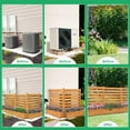 thumbnail image 5 of Slsy Air Conditioner Fence Outdoor Freestanding Wood Privacy Screen with Planter Box for Trash Can Pool Equipment Enclosure, No-Dig Kit 36" W x 45" H (2 Panels), 5 of 9