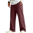 thumbnail image 2 of Evdexr Mens Baggy Sweatpants Drawstring Wide Leg Sweat Pants with Pockets Fall 2026 Lounge Casual Trousers Oversized Loose Fit Solid Pants 3XL, 2 of 8