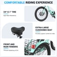 thumbnail image 6 of Gocio 24" Adult Electric Tricycle, Peak 500W Motor, 48V 10.4AH Battery, Max 15Mph，7-Speed Cargo 3-Wheel Electric Bike UL2849 Certified, 6 of 10
