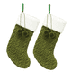 thumbnail image 1 of Trozos de medias navideñas tejidas, medias navideñas tejidas con pompones para decoración navideña MFZFUKR CPB-SSW03-2, 1 of 5