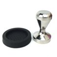 thumbnail image 1 of 60mm espresso coffee machine with 304 stainless steel base and wooden handle for coffee espresso machine accessories, 1 of 5