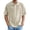 Beige_004, variant on Domuza Mens Knit Polo Shirt Casual Short Sleeve Hollow Out Knit Shirt Jacquared Texture Knitted Polo Shirts Purple S