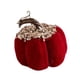 thumbnail image 5 of Adorno de calabaza de espuma de tela para escritorio, centro de mesa decorativo, 9 x 9 cm Rojo, 5 of 9