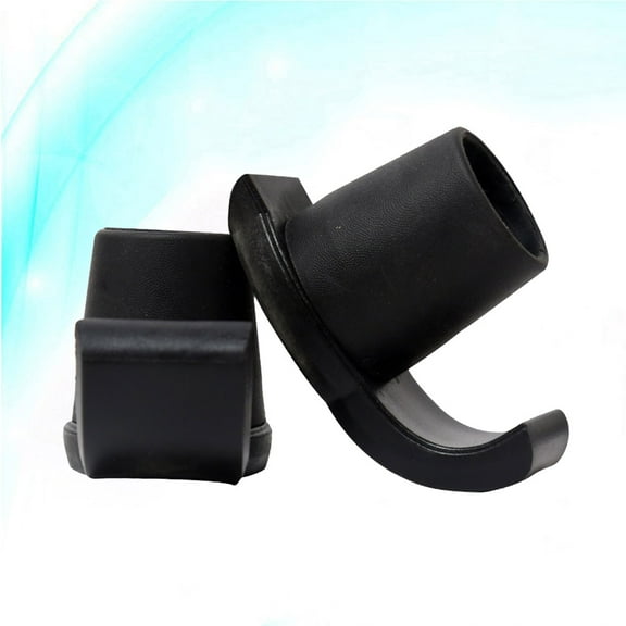 IMIKEYA Walker Cover Pads Walker Glide Skis Rubber Black Disabled People 1 Pair