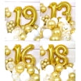 thumbnail image 4 of Globos con números de helio AULE Big Gold 1 40 pulgadas, 4 of 7