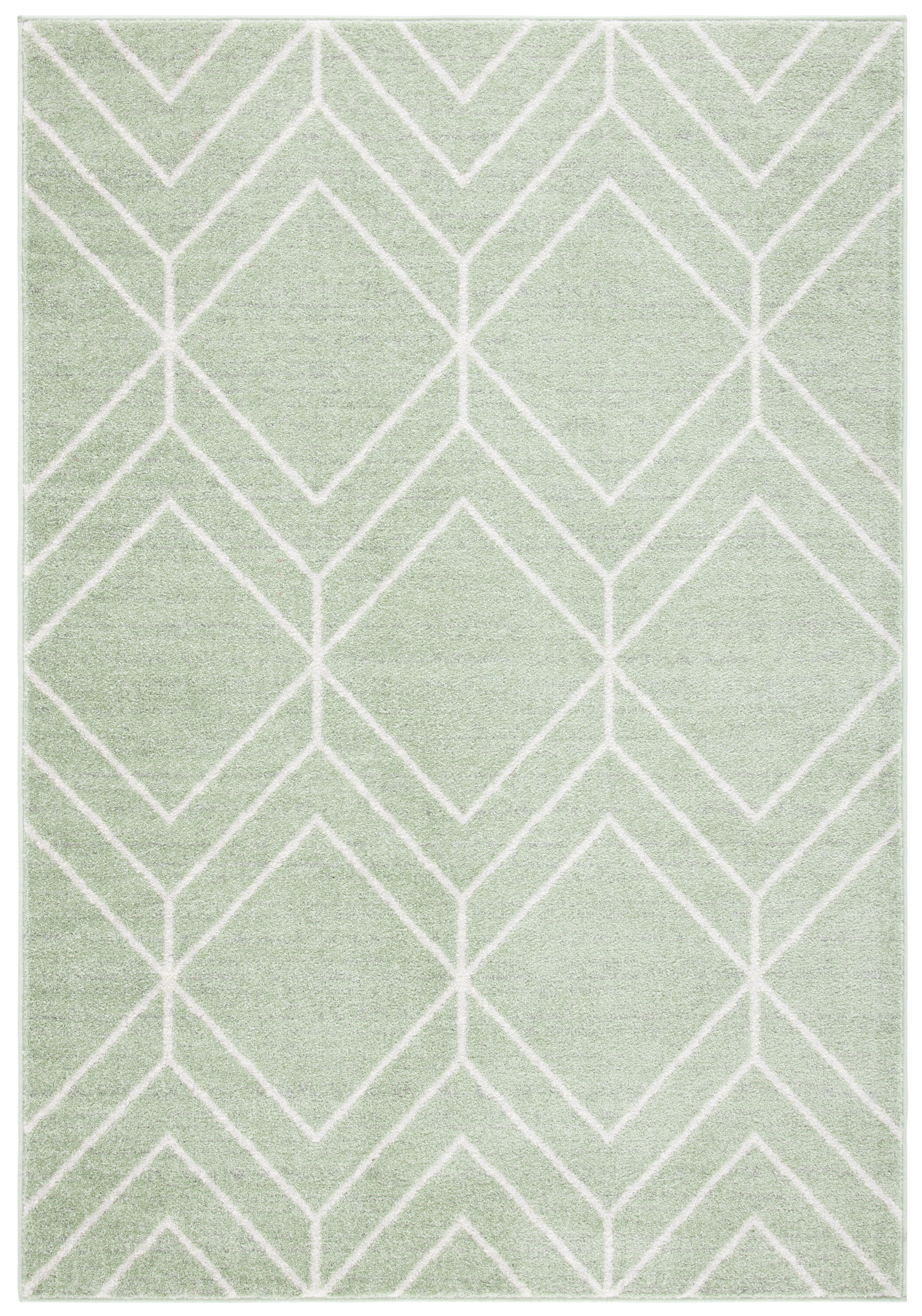 Safavieh Adirondack Caitriona Geometric Squares Area Rug, Sage/Ivory, 6' x 8'
