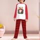 thumbnail image 4 of Traje familiar con pantalones largos cuello redondo diseño de Papá Noel ajuste holgado traje diario informal FLhrweasw Nuevo, 4 of 6
