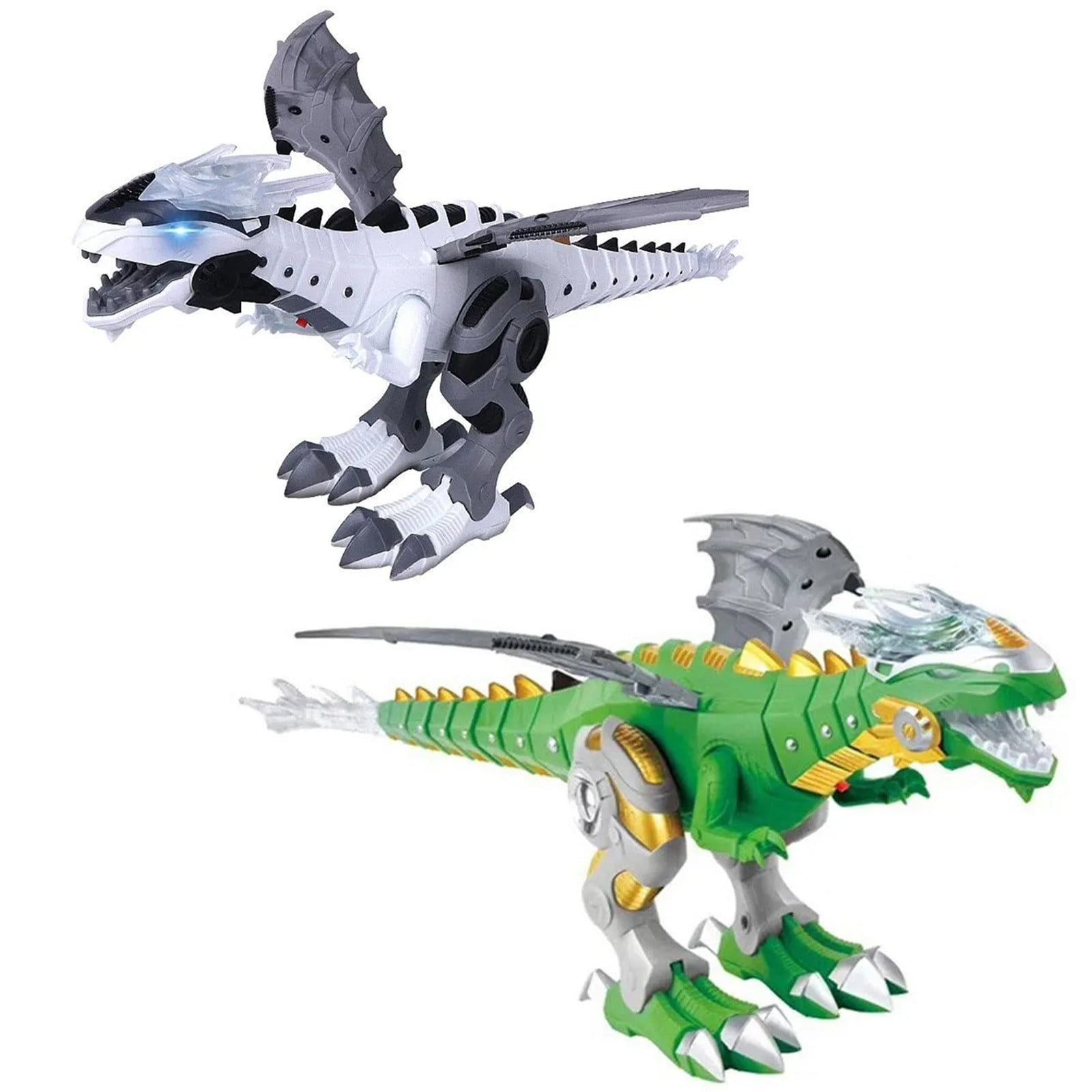 1p Walking Dragon Toy Fire Breathing Water Spray Dinosaur Christmas Gift For Kid 