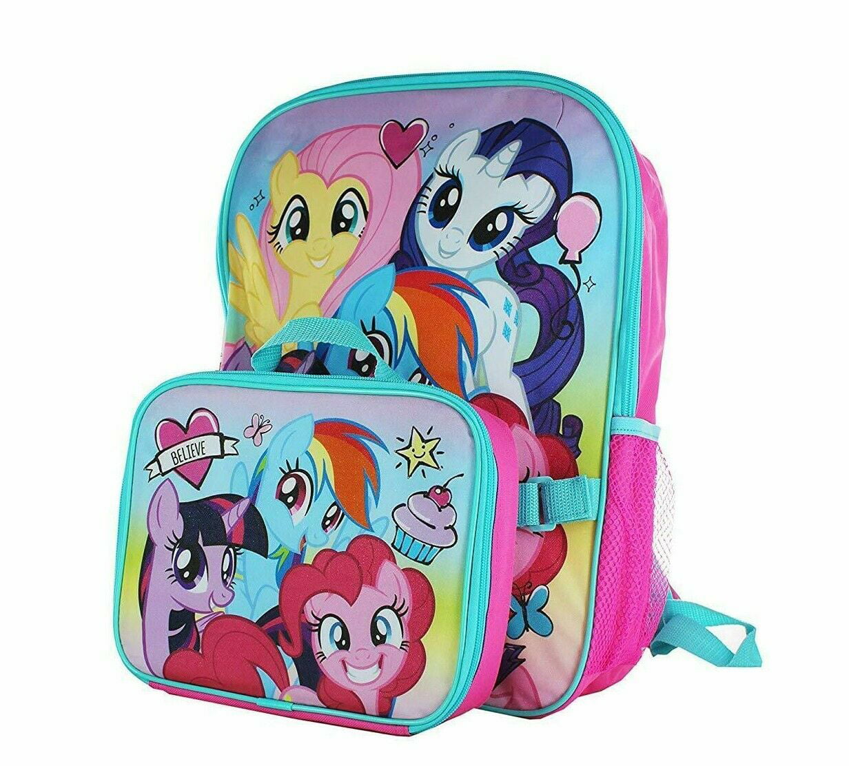 My Little Pony SET 11pcs School Bag Backpack Pencil Case Gym Bag Lunch Box 