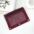 thumbnail image 4 of COM1950s Pencil Bags with Zipper, Large Pencil Pouch, Three-Hole Pencil Case Zipper Transparent Pvc Document Storage Bag Detachable Folder Large Capacity Pencil Case, Pencil Case for Binder, 4 of 6