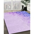 thumbnail image 2 of Ahgly Company Indoor Square Patterned Purple Mimosa Purple Area Rugs, 5' Square, 2 of 6
