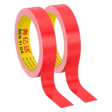 0.8"x0.01" Bookbinding Tape, 2 Roll 11 Yard Cloth Bookbinding Repair Tape Book Binding Tape Self Adhesive for Repairing Old Books, Red