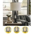 thumbnail image 4 of Oneach 3 Way Dimmable Table Lamp Set of 2 with USB Ports 23.75" Metal Industrial Touch Control Modern Nightstand Bedside Lamps for Bedroom Living Room, 4 of 11