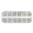 thumbnail image 2 of Joernso 1Box 18g Nail Decor Shining Rhinestone Design 12 Grids 3D Nail Embellishment Sequins for Women, 2 of 8
