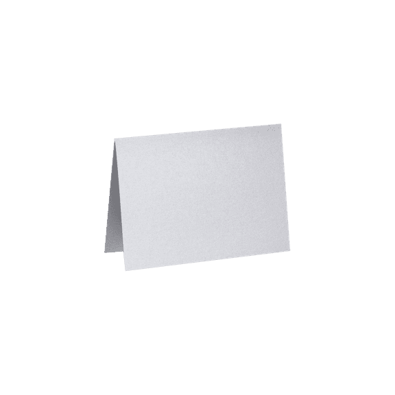 LUXPaper A7 Folded Card, 5 1/8 x 7, Silver Metallic, 500 Pack