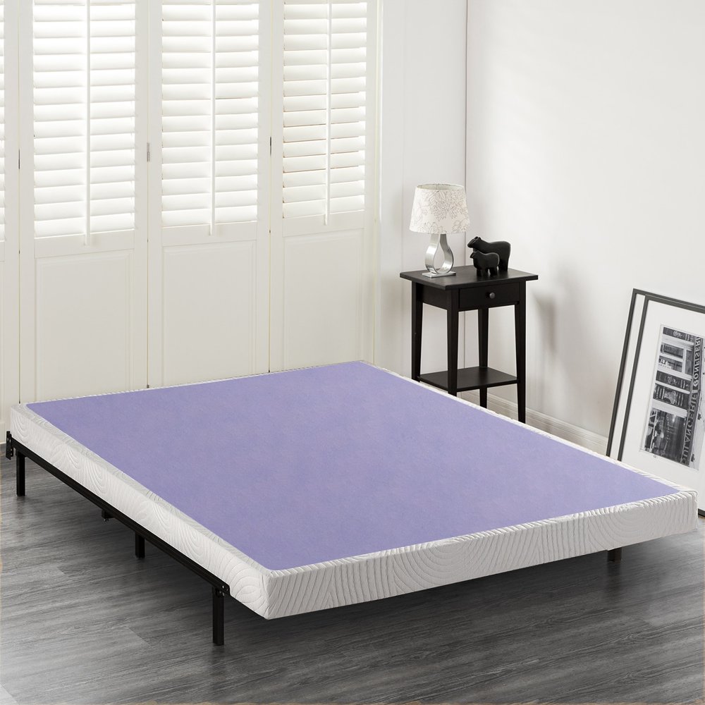 Zinus Priage by 4 inch Wood Box Spring Mattress Foundation King