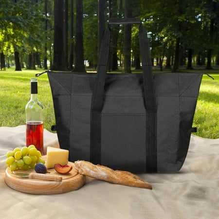 

Black and Friday Deals Organizers And Storage Clearance Tozuoyouz or Large Capacity Picnic Bag Camping Picnic Basket Travel Picnic Bag Portable Bento Bag Thermal Insulation Bag Black