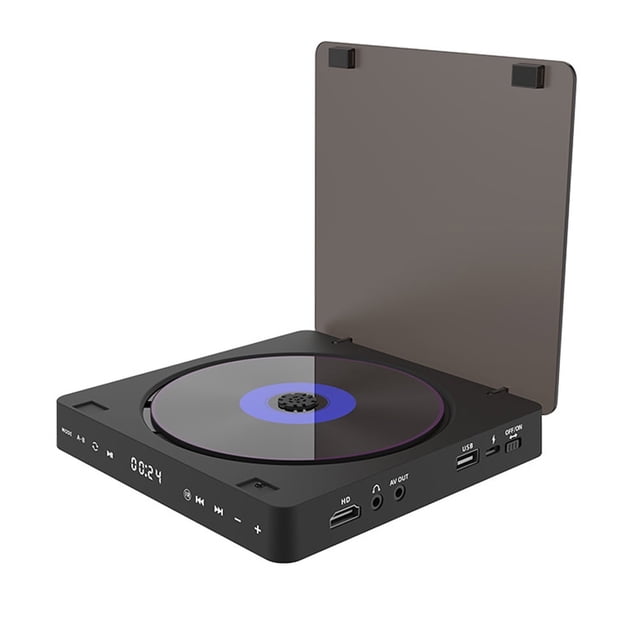 MEGICOT Mini DVD Player for TV with HDMI AV Port Touch Button Remote Control, All Region Free, Support CD DVD VCD USB Flash 1080P HD Video Playback Players for Home