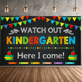 thumbnail image 5 of Colorful Welcome Kindergarten Banner with Balloon Apple Book Crayon Elements Party Backdrop Decorations for First Day School Event Photography Props Kids Party Decor, 5 of 7