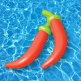 thumbnail image 2 of Swimline Chili Peppers Inflatable Swimming Pool Toy Decoration Float Raft, Red, 2 of 3