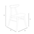 thumbnail image 2 of Inmod Mid-Century Modern Doplphin Dining Chair, Set of 2, 2 of 2