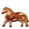 thumbnail image 2 of Horse Shaped Dinner Plate - Elegant Wood Appetizer or Dessert Plate, Unique Animal-Themed Tableware for Parties, Decorative Serving Platter for Home Decor, 2 of 6