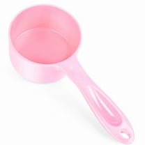 SuperDesign 1 Cup Dog Food Scoop for Container Melamine Measuring Scoop for Dogs Cats Birds and Rabbits Pet Food Feeding Scoop Dishwasher Safe - Baby Pink