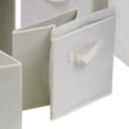 thumbnail image 3 of Pemberly Row Foldable Transitional Fabric Basket in Beige (Set of 6), 3 of 5