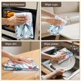 thumbnail image 6 of 2 Pcs Funny Kitchen Towels,Pioneer Flower Floral Print Pattern Microfiber Dish Towels,Kitchen Tea Towels,Kitchen Towel Set (18" X 26"), 6 of 7
