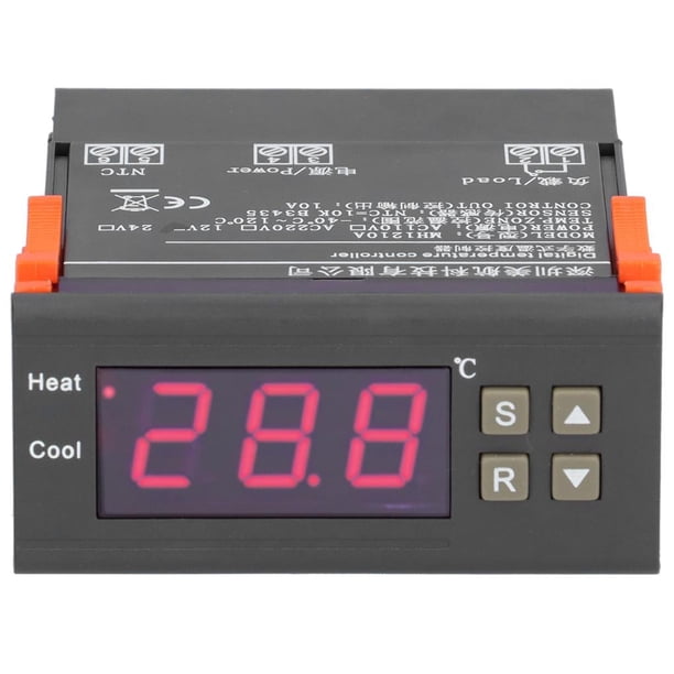 Inteprter Termostato electrónico MH1210A, pantalla Digital electrónica, controlador de temperatura del termostato con sonda de Sensor, termostato LCD Electrodomésticos Numero 5 Inteprter HA027039-05