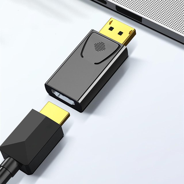Adaptador a , convertidor de sonido y video a Adaptador DP a ( a ) para monitor PC sin 1080P CUTICAT Adaptador DP a
