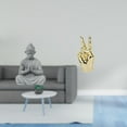 thumbnail image 2 of Estatua de mono,Estatua de Buda Mono para Interiores y Exteriores Budista,Figuras en miniatura meditando para decorar el jardín de casa.,Escultura de estatua,Estatuas y figuras con gestos de, 2 of 8