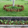 thumbnail image 1 of Flmtop Anti-Corrosion Wood Log Lawn Grass Edging Garden Flower Bed Border Fence Decor, 1 of 9