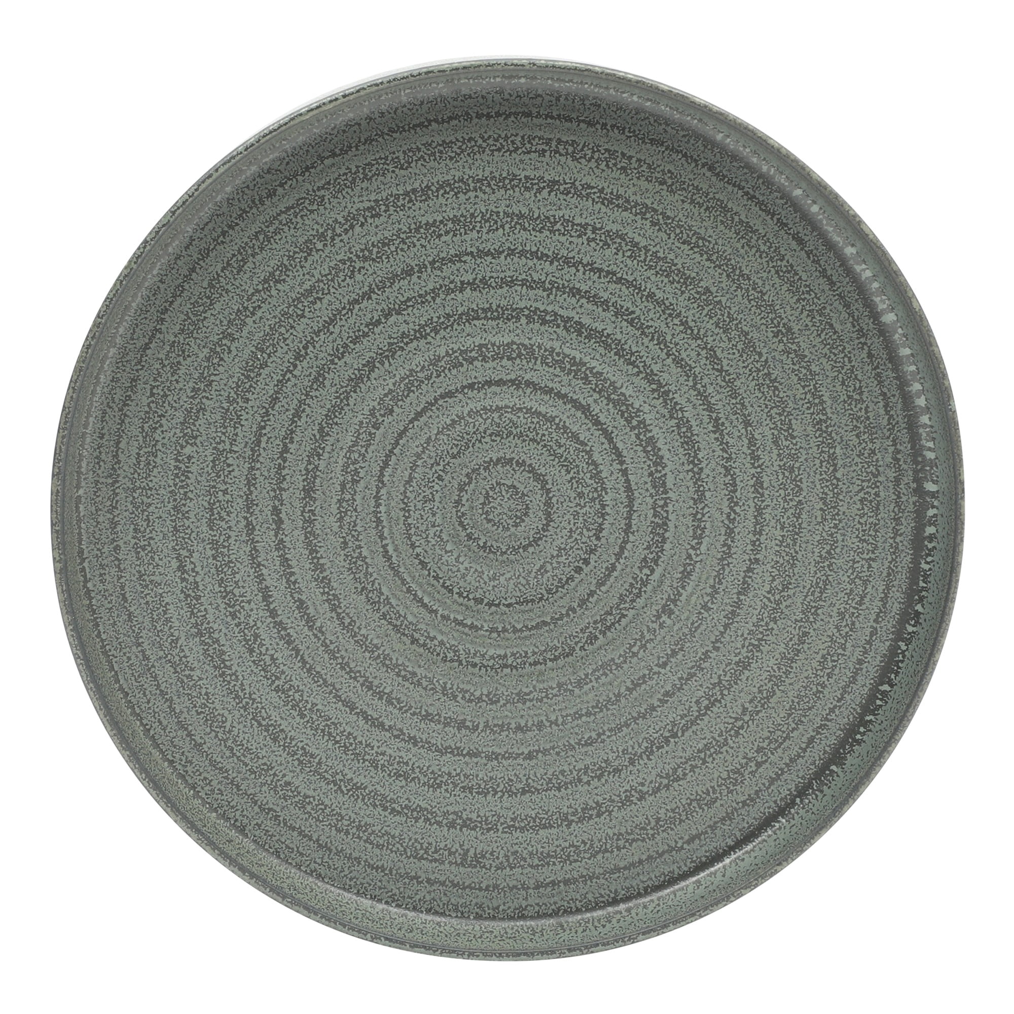 Gibson Elite Echo Bay 12 Piece Porcelain Reactive Glaze (Service for 4) Ceramic Plates and Bowls Modern Stackable Dinnerware Set - Blue