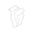 thumbnail image 4 of New Genuine Nissan Hood Prop Rod Clip Clamp (2005-2021) OE 65722EA000, 4 of 10