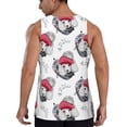 thumbnail image 3 of Easygdp Cute Poodle Dog Men's Tank Top, Sleeveless Muscle T Shirts, Breathable, Quick-Dry, Loose for Gym, Running, Fitness - Medium, 3 of 9
